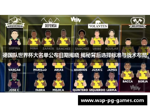 德国队世界杯大名单公布日期揭晓 揭秘背后选择标准与战术布局