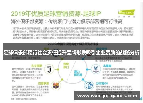 足球俱乐部履行社会责任提升品牌形象吸引企业赞助的战略分析 足球俱乐部履行社会责任提升品牌形象吸引企业赞助的战略分析